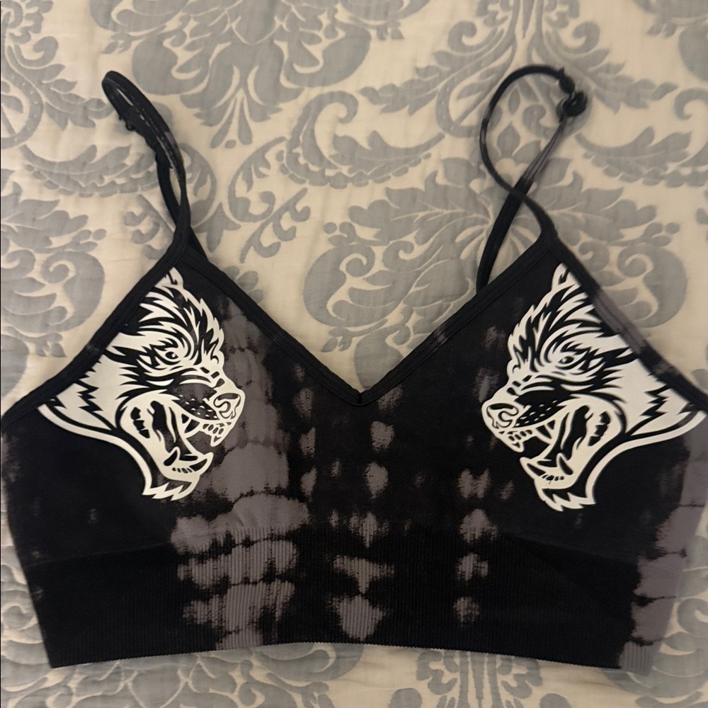 Darc Sport Black and Gray Sports Bra